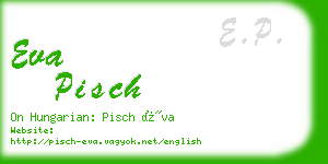 eva pisch business card